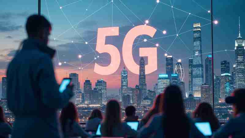 5G: Beyond Faster Internet, a New Era of Connectivity and Innovation, Concept art for illustrative purpose, tags: e-learning, der zusammenarbeit und innovation - Monok