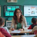 2025: Teachers Embrace AI to Enhance Student Learning and Reduce Burnout, Concept art for illustrative purpose, tags: zu und - Monok